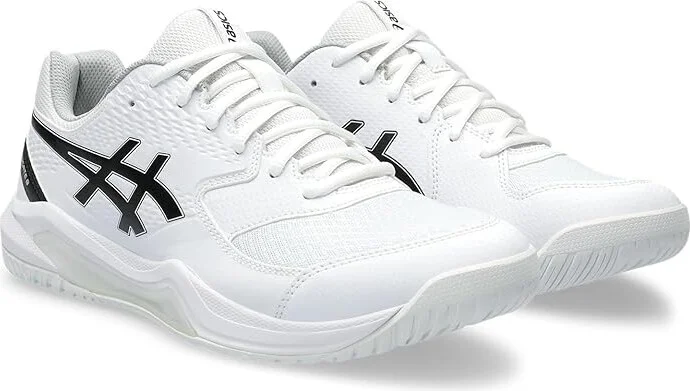 ASICS Men's GEL-Dedicate 8 Tennis Shoe Men's Shoes White/Black : 14 D - Medium, Synthetic/Textile