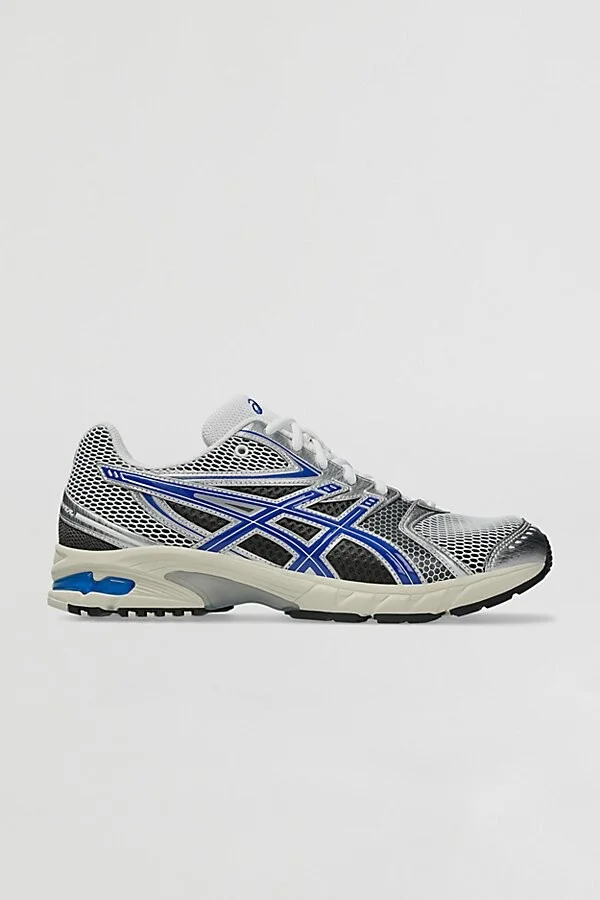 White/Asics Blue