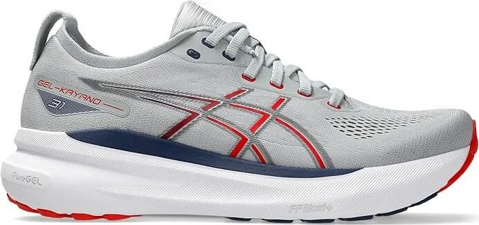 ASICS Men's GEL-Kayano 31 Men's Running Shoes Piedmont Grey/Fiery Red : 9.5 D - Medium, Synthetic - Image 6