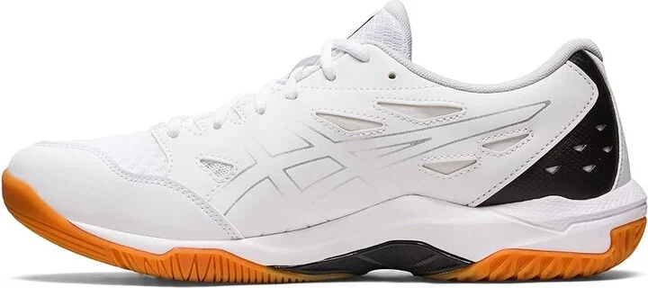 ASICS Men's GEL-Rocket Volleyball Shoe Men's Shoes White/Pure Silver : 12 D - Medium, Synthetic/Textile - Image 4