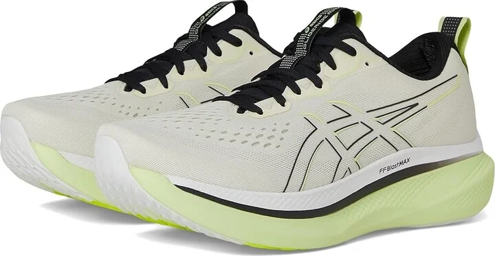 ASICS Men's Glideride Max Men's Running Shoes Birch/Black : 12 EE - Wide, Synthetic
