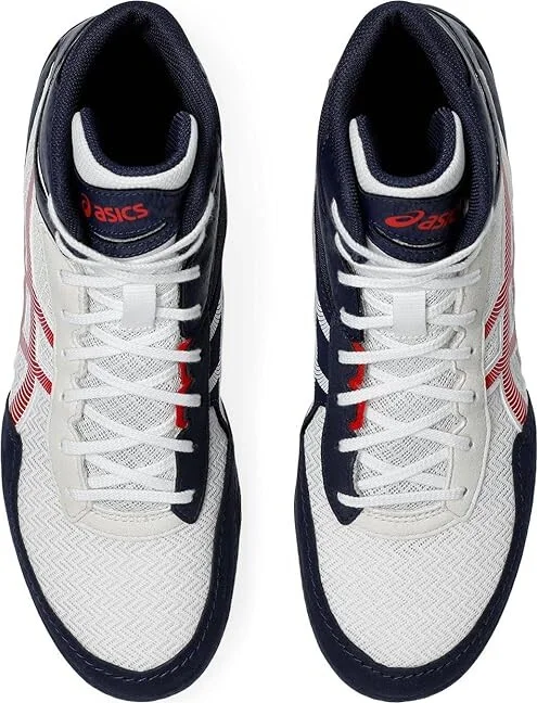 ASICS Men's Matcontrol 3 Wrestling Shoe Men's Shoes White/Classic Red : 11 D - Medium, Rubber - Image 2
