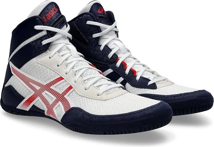 ASICS Men's Matcontrol 3 Wrestling Shoe Men's Shoes White/Classic Red : 11 D - Medium, Rubber