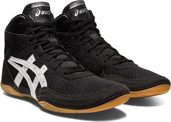 ASICS Men's Matflex 7 Wrestling Shoe Men's Shoes Black/White : 10 D - Medium, Synthetic