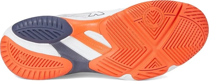ASICS Men's Netburner Ballistic FF 3 Volleyball Shoe Men's Shoes White/Indigo Fog : 6.5 D - Medium, Synthetic/Textile - Image 3