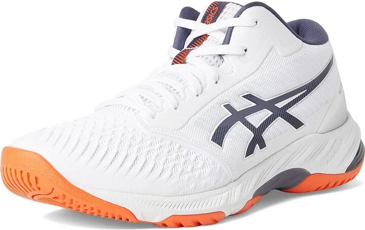 ASICS Men's Netburner Ballistic FF MT 3 Volleyball Shoe Men's Shoes White/Indigo Fog : 8.5 D - Medium - Image 5