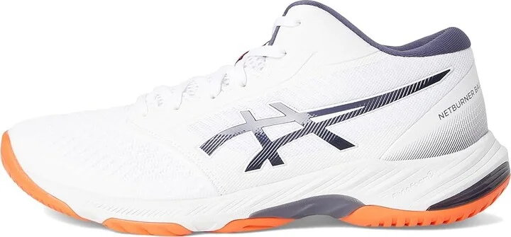 ASICS Men's Netburner Ballistic FF MT 3 Volleyball Shoe Men's Shoes White/Indigo Fog : 8.5 D - Medium - Image 6