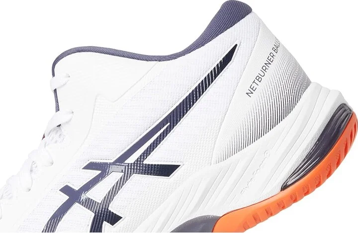 ASICS Men's Netburner Ballistic FF MT 3 Volleyball Shoe Men's Shoes White/Indigo Fog : 8.5 D - Medium - Image 7