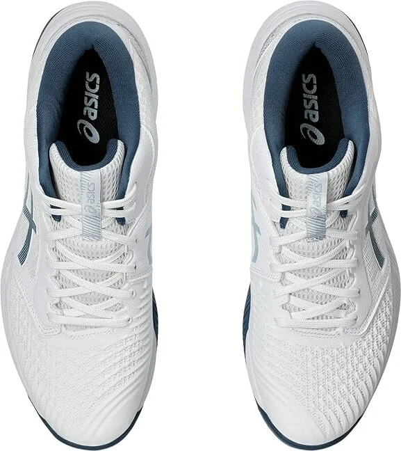 ASICS Men's Netburner Ballistic FF MT 3 Volleyball Shoe Men's Shoes White/Vintage Indigo : 15 D - Medium - Image 2