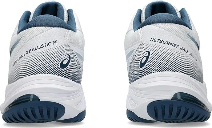 ASICS Men's Netburner Ballistic FF MT 3 Volleyball Shoe Men's Shoes White/Vintage Indigo : 15 D - Medium - Image 4