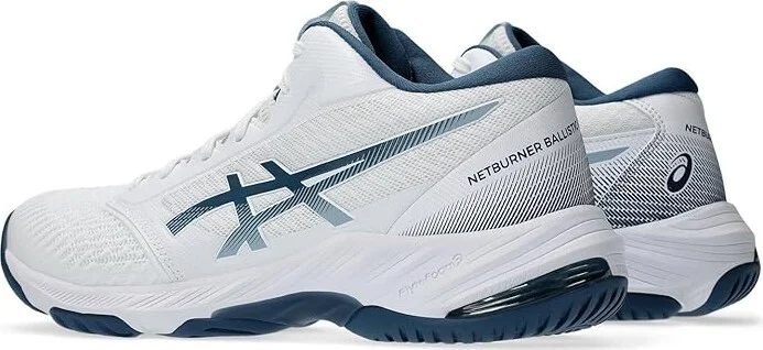 ASICS Men's Netburner Ballistic FF MT 3 Volleyball Shoe Men's Shoes White/Vintage Indigo : 15 D - Medium - Image 5
