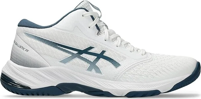 ASICS Men's Netburner Ballistic FF MT 3 Volleyball Shoe Men's Shoes White/Vintage Indigo : 15 D - Medium - Image 7
