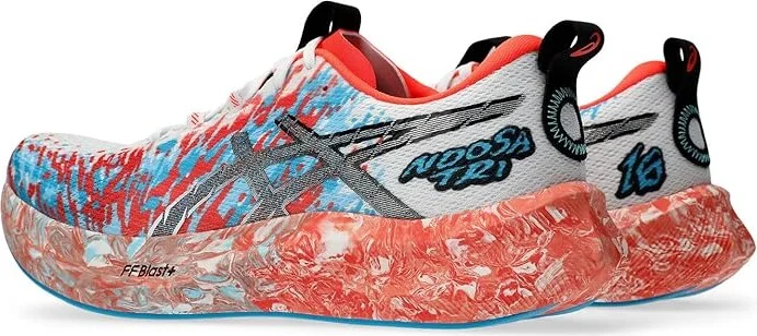 ASICS Men's Noosa Tri 16 Men's Running Shoes White/Sunrise Red : 8 D - Medium - Image 4
