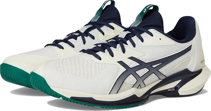 ASICS Men's Solution Speed Ff 3 Tennis Shoe Men's Shoes Cream/Midnight : 15 D - Medium, Mesh