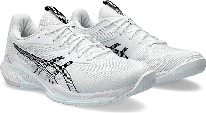 ASICS Men's Solution Speed Ff 3 Tennis Shoe Men's Shoes White/Black : 12 D - Medium, Mesh