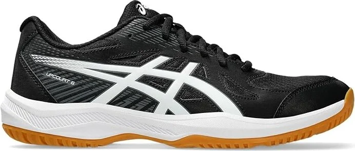 ASICS Men's Upcourt 6 Volleyball Shoe Men's Volleyball Shoes Black/White : 10.5 D - Medium, Synthetic - Image 7