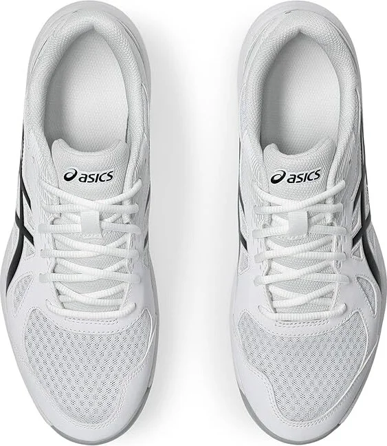 ASICS Men's Upcourt 6 Volleyball Shoe Men's Volleyball Shoes White/Black : 10 D - Medium, Synthetic - Image 2