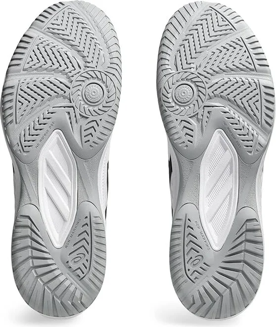ASICS Men's Upcourt 6 Volleyball Shoe Men's Volleyball Shoes White/Black : 10 D - Medium, Synthetic - Image 3