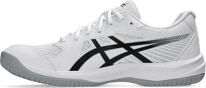 ASICS Men's Upcourt 6 Volleyball Shoe Men's Volleyball Shoes White/Black : 10 D - Medium, Synthetic - Image 6