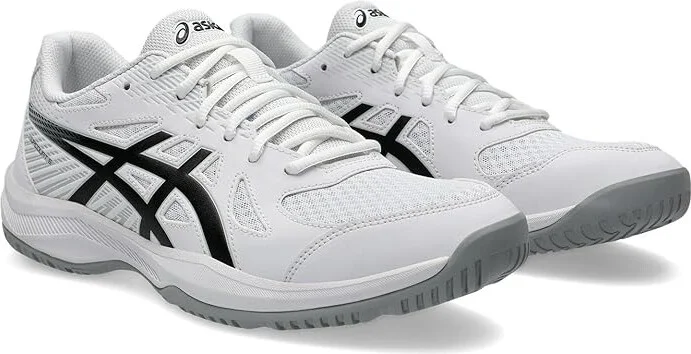 ASICS Men's Upcourt 6 Volleyball Shoe Men's Volleyball Shoes White/Black : 10 D - Medium, Synthetic