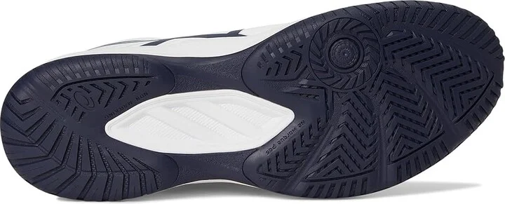 ASICS Men's Upcourt 6 Volleyball Shoe Men's Volleyball Shoes White/Indigo Fog : 11.5 D - Medium, Synthetic - Image 3
