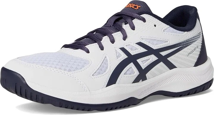 ASICS Men's Upcourt 6 Volleyball Shoe Men's Volleyball Shoes White/Indigo Fog : 11.5 D - Medium, Synthetic - Image 5