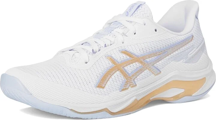 ASICS Netburner Ballistic FF 4 Women's Shoes White/Champagne : 11 B - Medium, Synthetic - Image 5