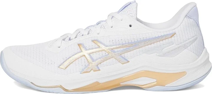 ASICS Netburner Ballistic FF 4 Women's Shoes White/Champagne : 11 B - Medium, Synthetic - Image 6