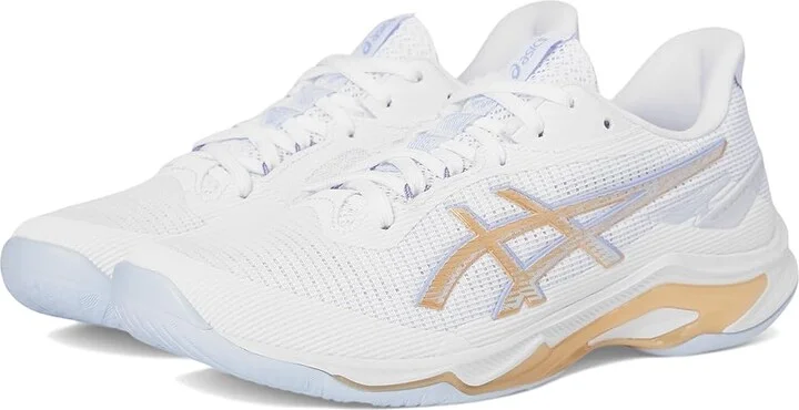 ASICS Netburner Ballistic FF 4 Women's Shoes White/Champagne : 11 B - Medium, Synthetic
