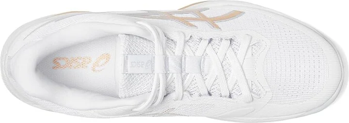 ASICS Netburner Ballistic FF MT 4 Women's Shoes White/Champagne : 8 B - Medium, Synthetic/Textile - Image 2