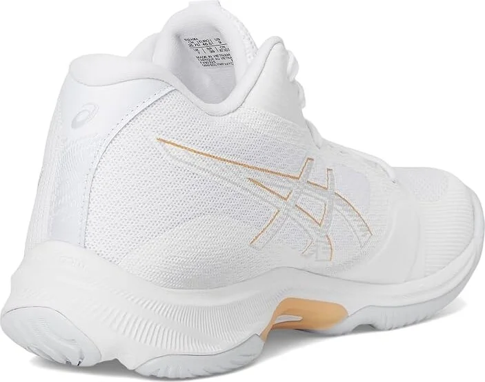 ASICS Netburner Ballistic FF MT 4 Women's Shoes White/Champagne : 8 B - Medium, Synthetic/Textile - Image 4