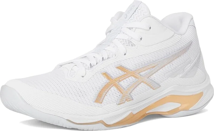 ASICS Netburner Ballistic FF MT 4 Women's Shoes White/Champagne : 8 B - Medium, Synthetic/Textile - Image 5