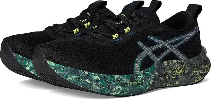 ASICS Noosa Tri 16 Men's Shoes Black/Jasper Green : 12 D - Medium, Textile