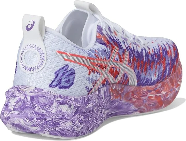 ASICS Noosa Tri 16 Women's Shoes White/Edo Purple : 7.5 B - Medium, Synthetic - Image 4