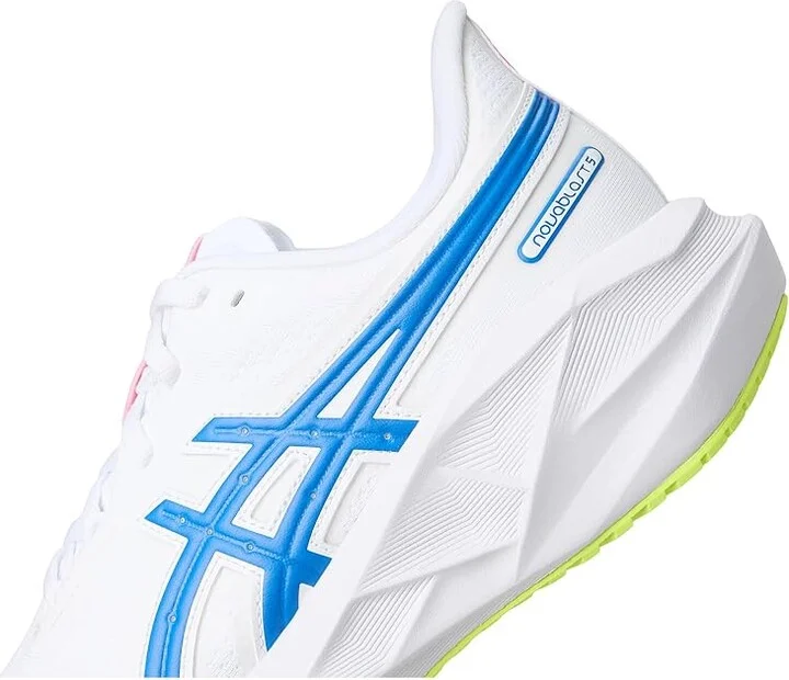 ASICS Novablast 5 Atc Women's Shoes White/Tuna Blue : 11 B - Medium, Synthetic - Image 7