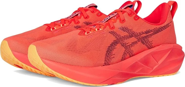 ASICS Novablast 5 Men's Running Shoes Flash Red/Edo Purple : 15 D - Medium, Synthetic