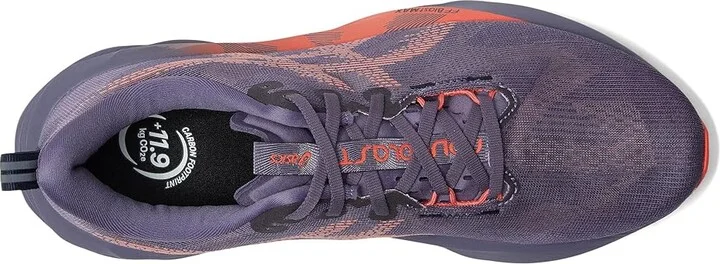 ASICS Novablast 5 Men's Running Shoes Greyish Purple/Coral Reef : 13 D - Medium, Synthetic - Image 2