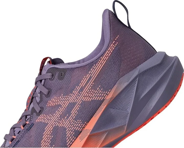 ASICS Novablast 5 Men's Running Shoes Greyish Purple/Coral Reef : 13 D - Medium, Synthetic - Image 7