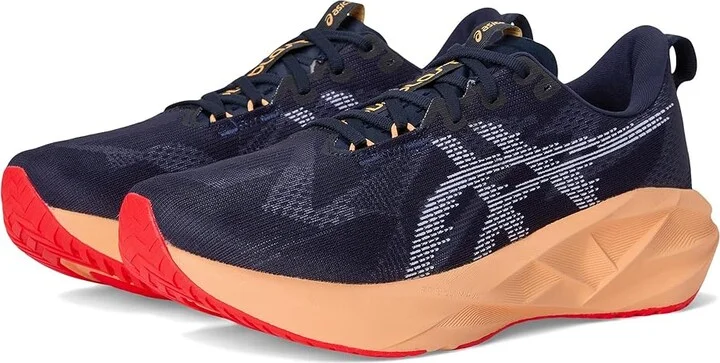 ASICS Novablast 5 Men's Running Shoes Midnight/Orange Glow : 10.5 EE - Wide, Synthetic