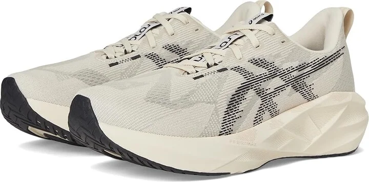 ASICS Novablast 5 Men's Running Shoes Oatmeal/Black : 14 D - Medium, Synthetic