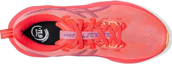 ASICS Novablast 5 Women's Running Shoes Flash Red/Edo Purple : 7 B - Medium, Synthetic - Image 2