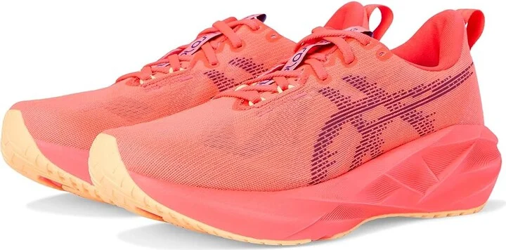 ASICS Novablast 5 Women's Running Shoes Flash Red/Edo Purple : 7 B - Medium, Synthetic
