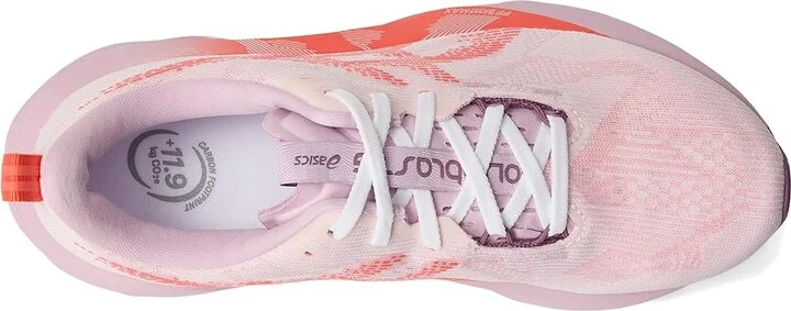 ASICS Novablast 5 Women's Running Shoes White/Coral Reef : 8.5 B - Medium, Synthetic - Image 2