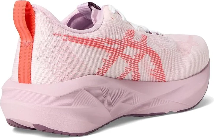 ASICS Novablast 5 Women's Running Shoes White/Coral Reef : 8.5 B - Medium, Synthetic - Image 4