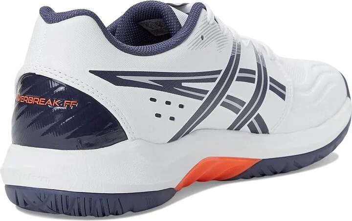 ASICS Powerbreak FF Men's Volleyball Shoes White/Nova Orange : 13 D - Medium, Textile - Image 4
