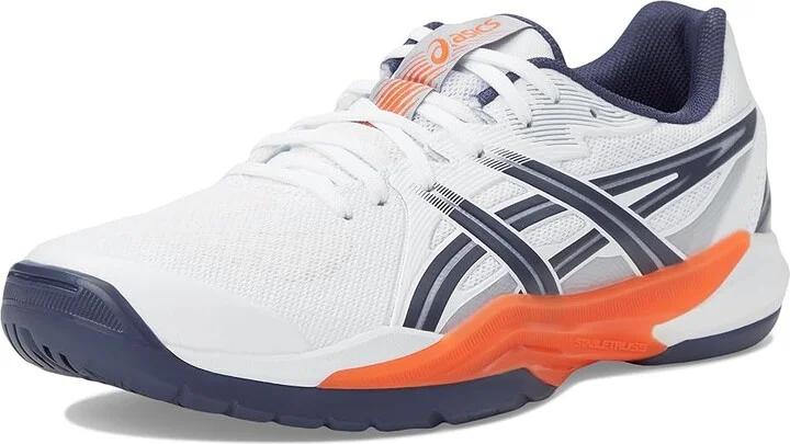 ASICS Powerbreak FF Men's Volleyball Shoes White/Nova Orange : 13 D - Medium, Textile - Image 5