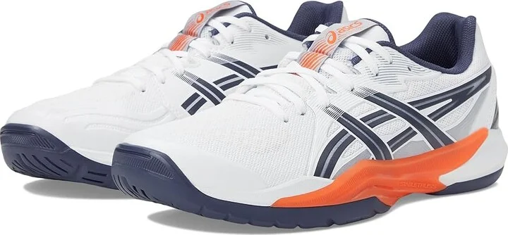ASICS Powerbreak FF Men's Volleyball Shoes White/Nova Orange : 13 D - Medium, Textile