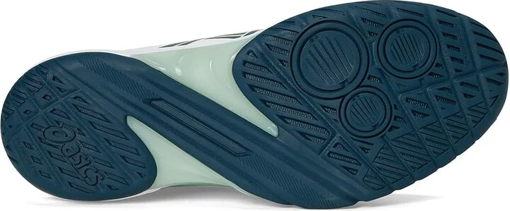 ASICS Powerbreak FF Men's Volleyball Shoes White/Tranquil Teal : 11 D - Medium, Textile - Image 3