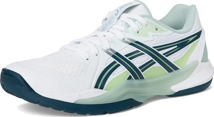 ASICS Powerbreak FF Men's Volleyball Shoes White/Tranquil Teal : 11 D - Medium, Textile - Image 5