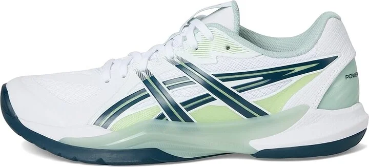 ASICS Powerbreak FF Men's Volleyball Shoes White/Tranquil Teal : 11 D - Medium, Textile - Image 6